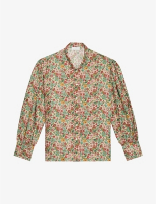Faraday floral-print silk shirt(9291004)