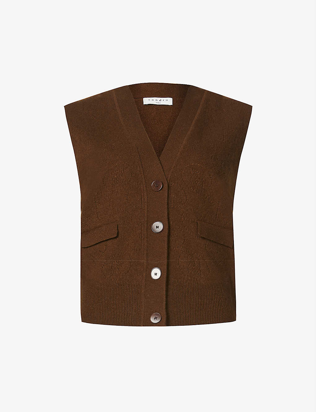 Evone wool-cashmere sleeveless cardigan(9440136)