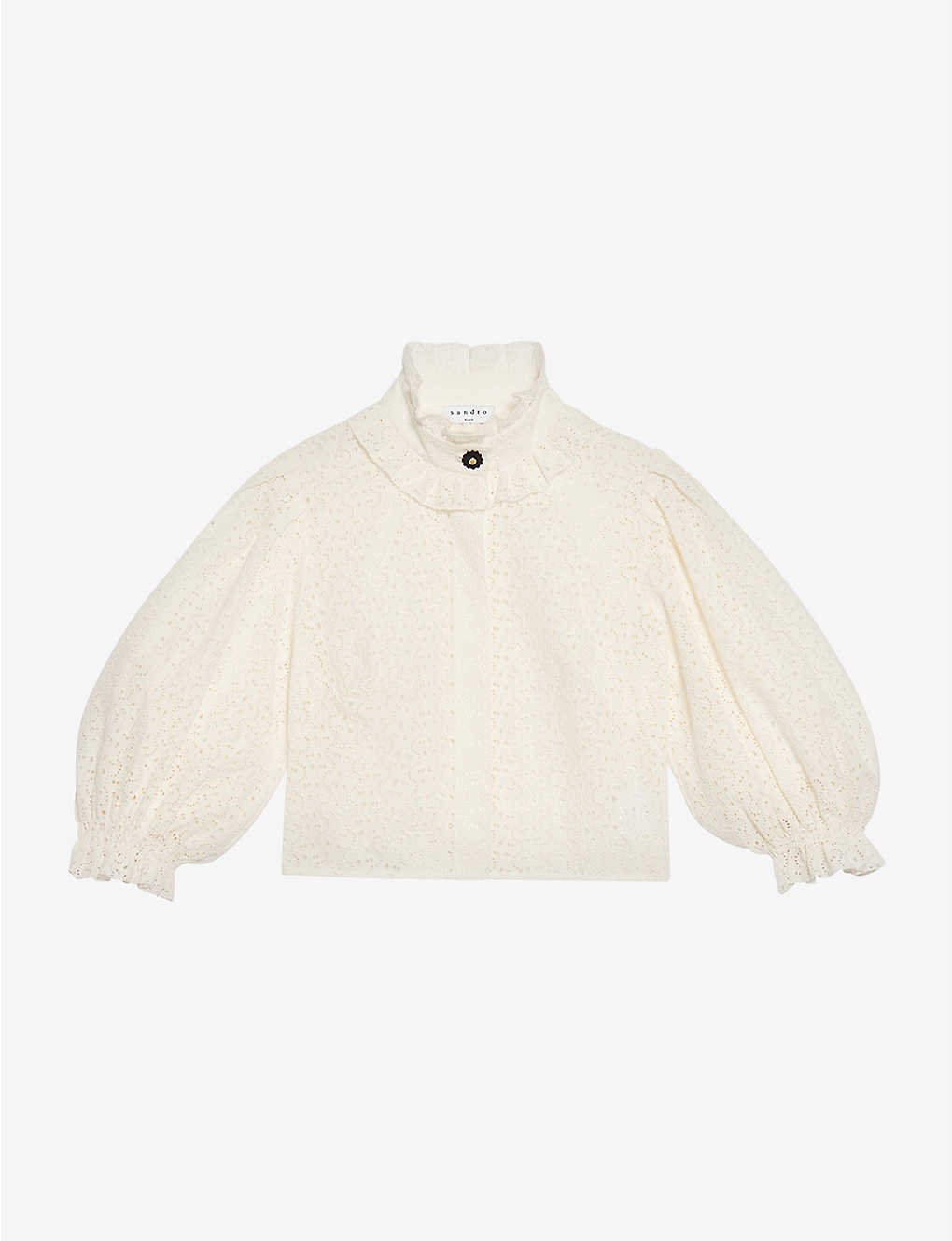 Ermeline cotton broderie anglaise shirt(9291016)