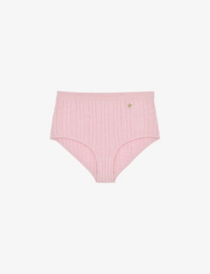Fadela cable-detail knitted briefs(9308362)