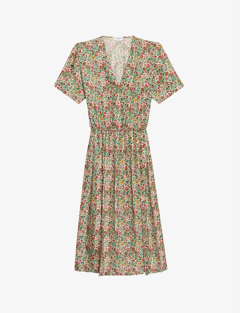 Fiona floral-print woven midi dress(9371980)