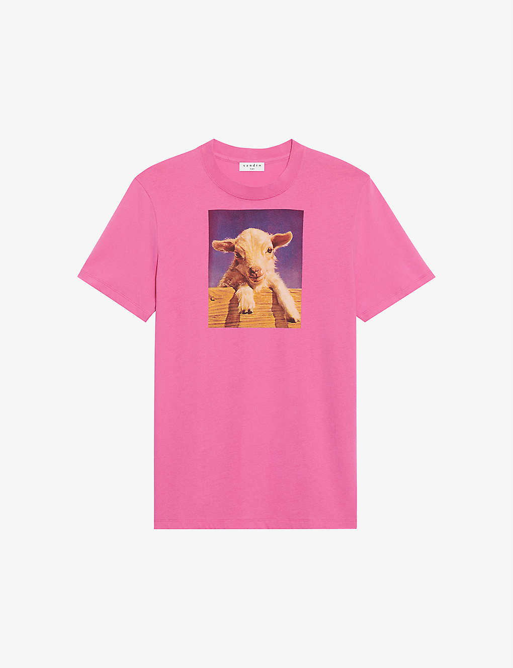 Lamb-print organic-cotton T-shirt(9279460)