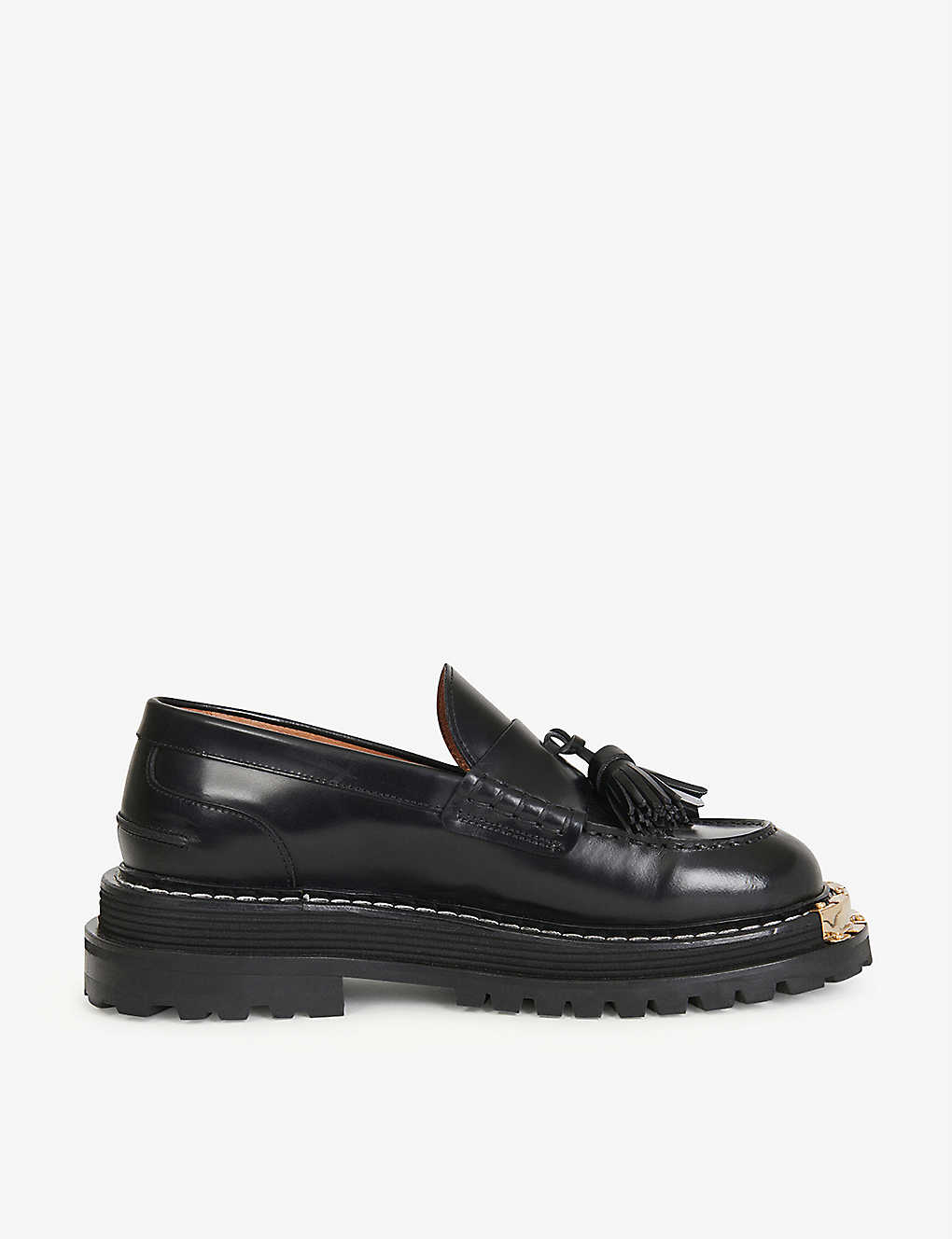 Iron platform leather loafers(9303948)