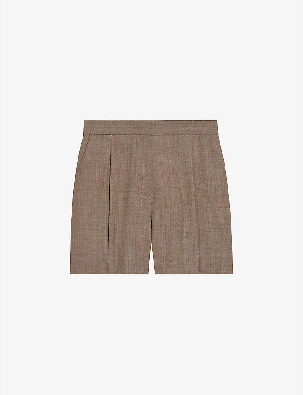 Checked recycled polyester and wool-blend shorts(9291789)