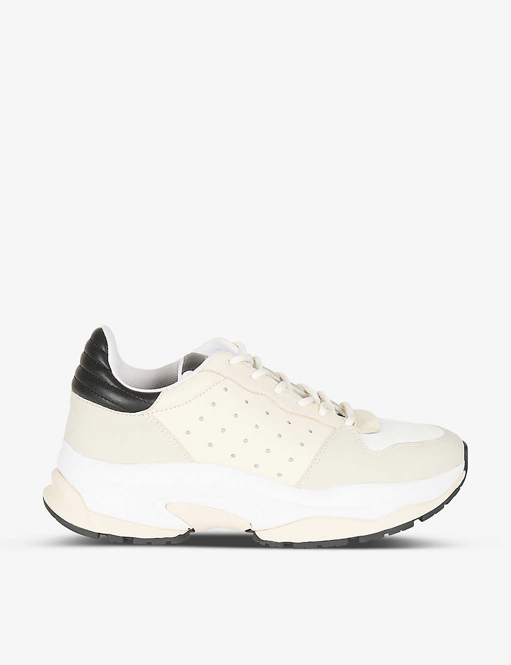 Sharp low-top leather trainers(9483412)