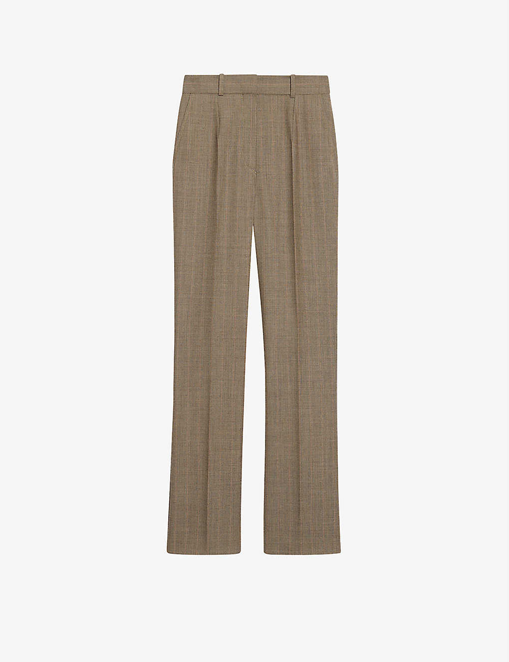 Smart check wool-blend trousers(9397407)