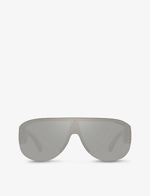 VERSACE: VE4391 round-frame acetate sunglasses