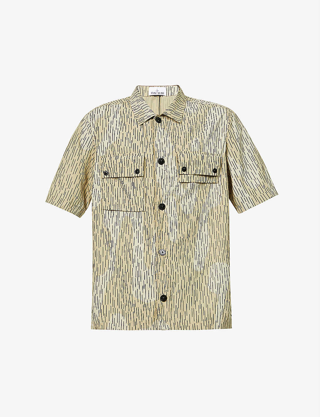 Rain Camo short-sleeved button-front shell shirt(9409507)