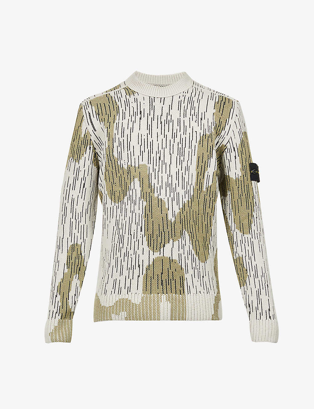 Camo-print knitted jumper(9386157)