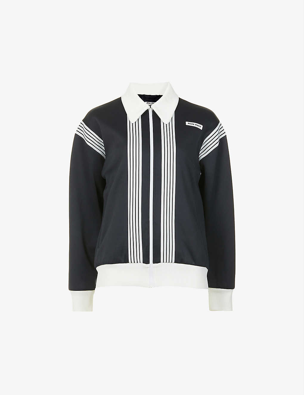 Felpa stripe-panel stretch-jersey jacket(9311804)