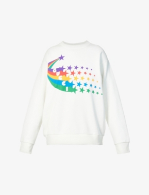 Graphic-print cotton-jersey sweatshirt(9290426)