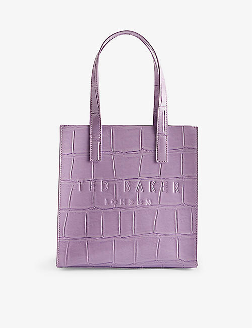 TED BAKER: Reptcon faux-leather shopper&nbsp;tote bag