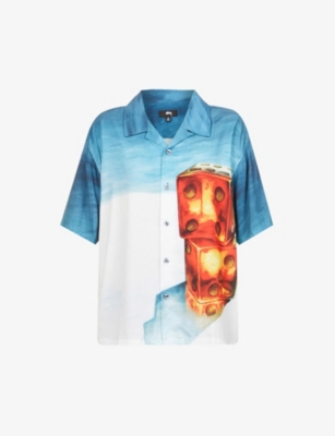 Dice graphic-print crepe shirt(9257110)
