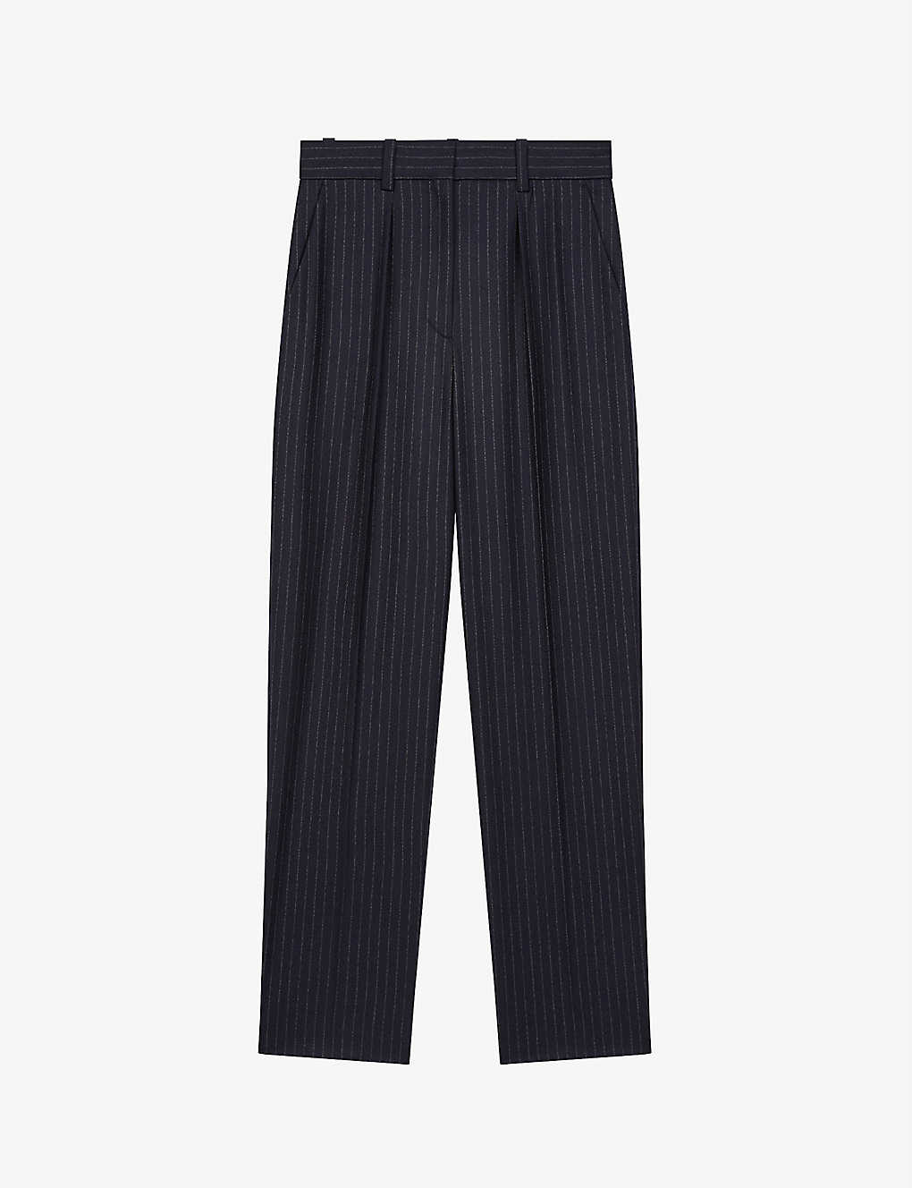 Palencia pinstriped virgin-wool trousers(9461409)