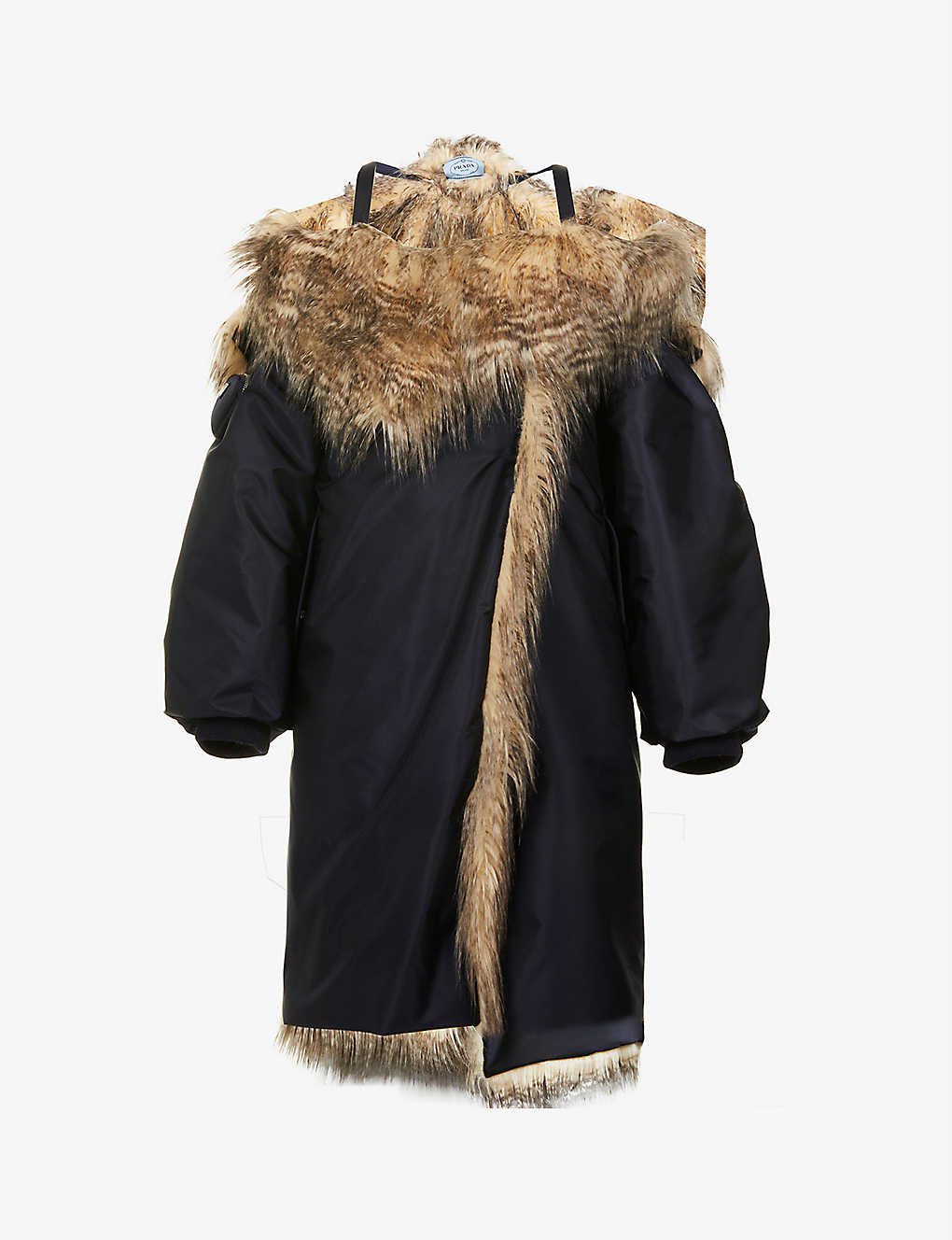 Faux-fur recycled-nylon coat(9313599)