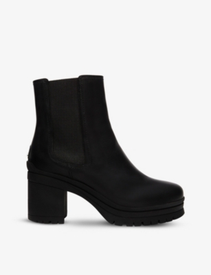Fabia slip-on leather heeled boots(9461471)