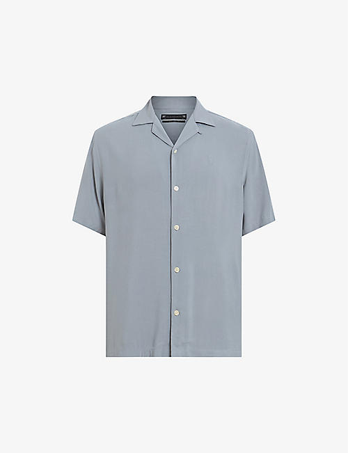 ALLSAINTS: Venice relaxed-fit short-sleeved woven shirt