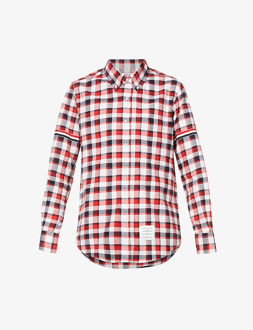 Checked regular-fit cotton shirt(9299589)