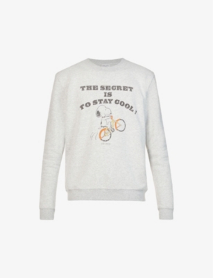 Snoopy graphic-print cotton-blend jersey sweatshirt(9330050)