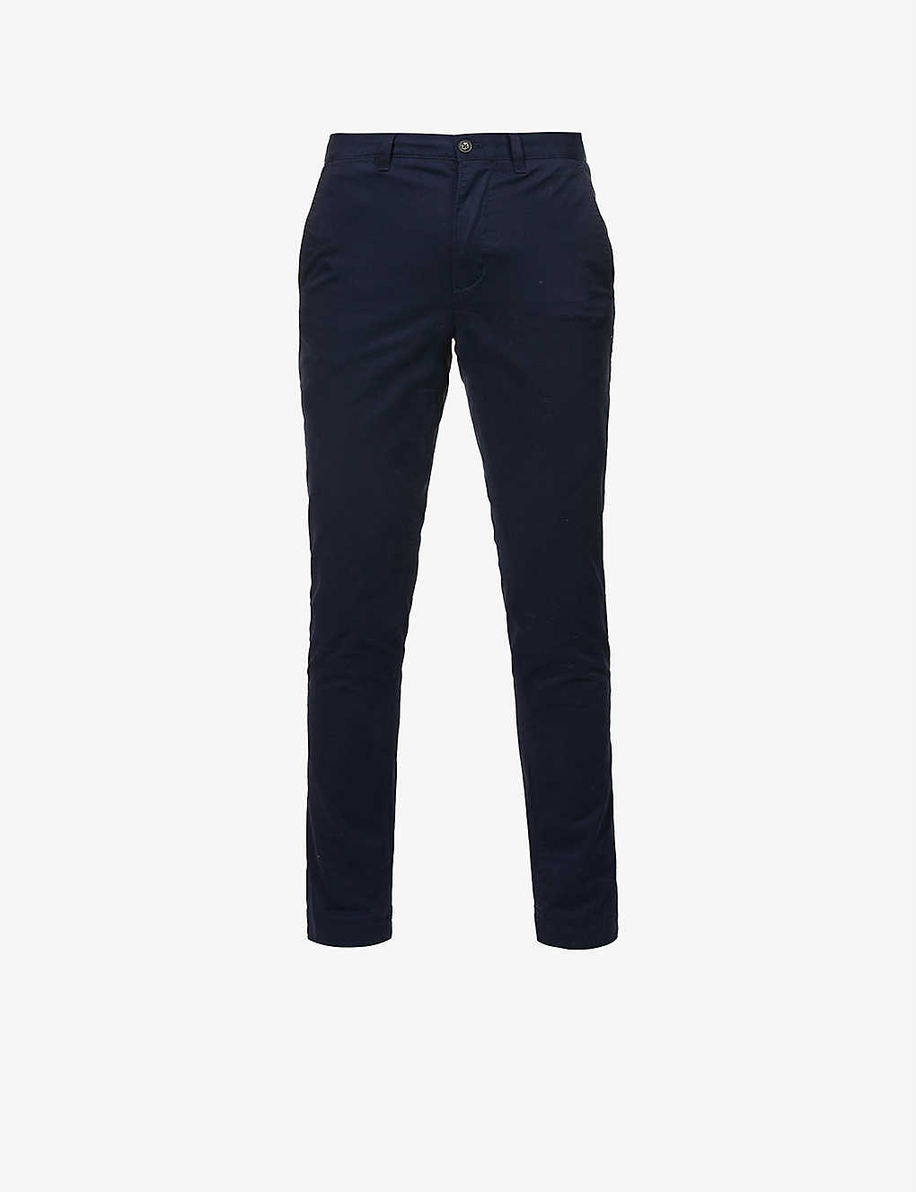 Classic slim-fit slim-leg stretch-cotton trousers(9394016)