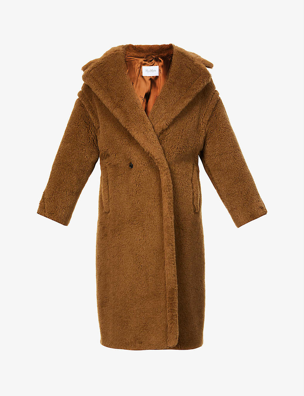 Tedgirl double-breasted alpaca-blend coat(9341137)