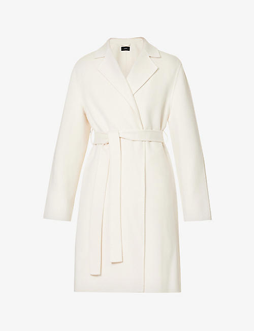 JOSEPH: Cenda belted wool and cashmere-blend coat