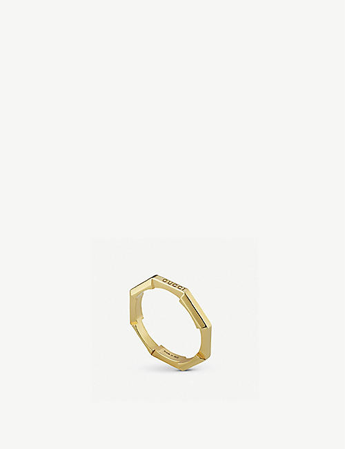 GUCCI: Link to Love 18ct yellow-gold ring