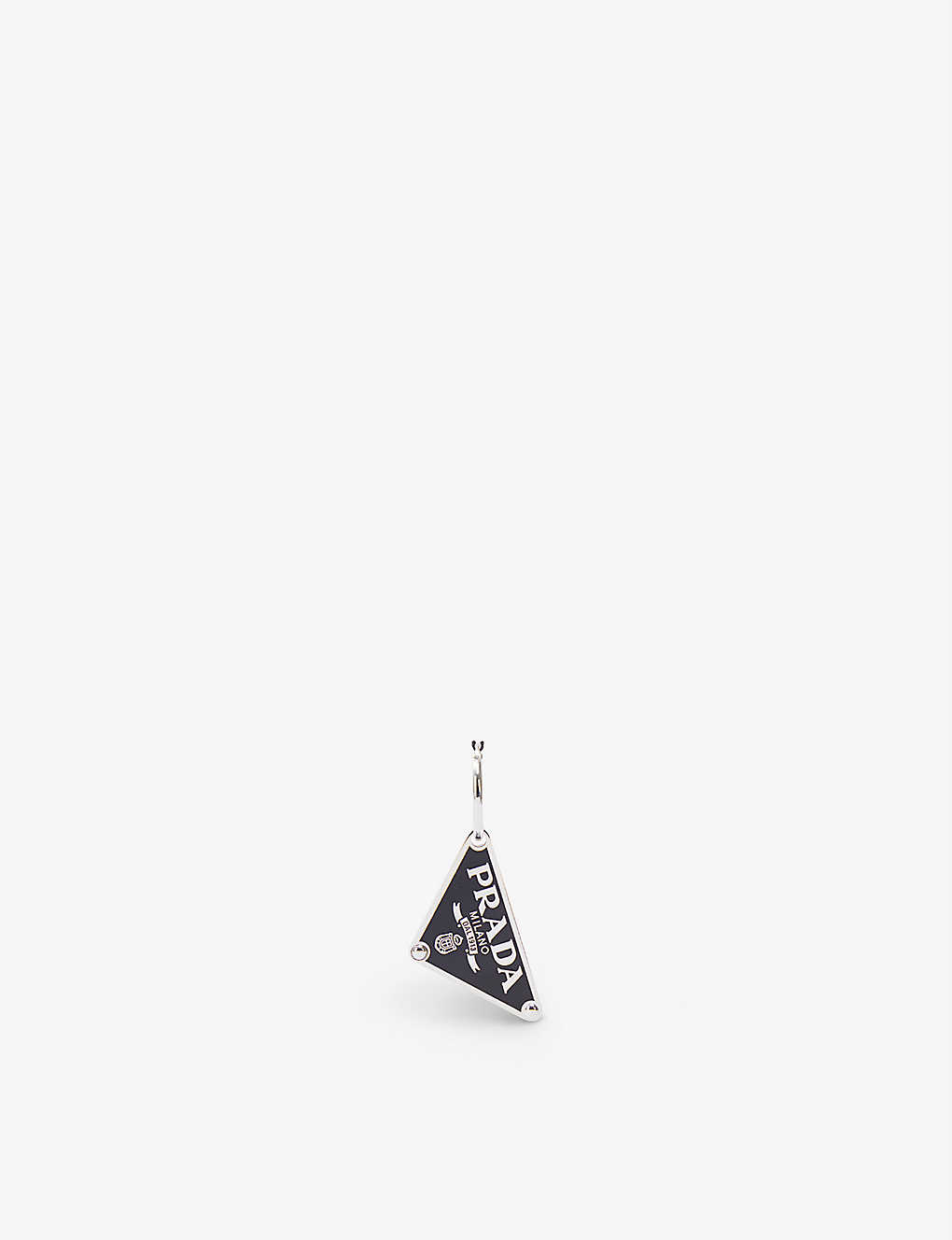 Right logo-print sterling-silver hoop earring(9308454)