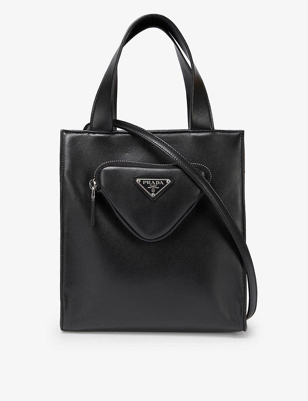 Branded leather shopper bag(9289855)