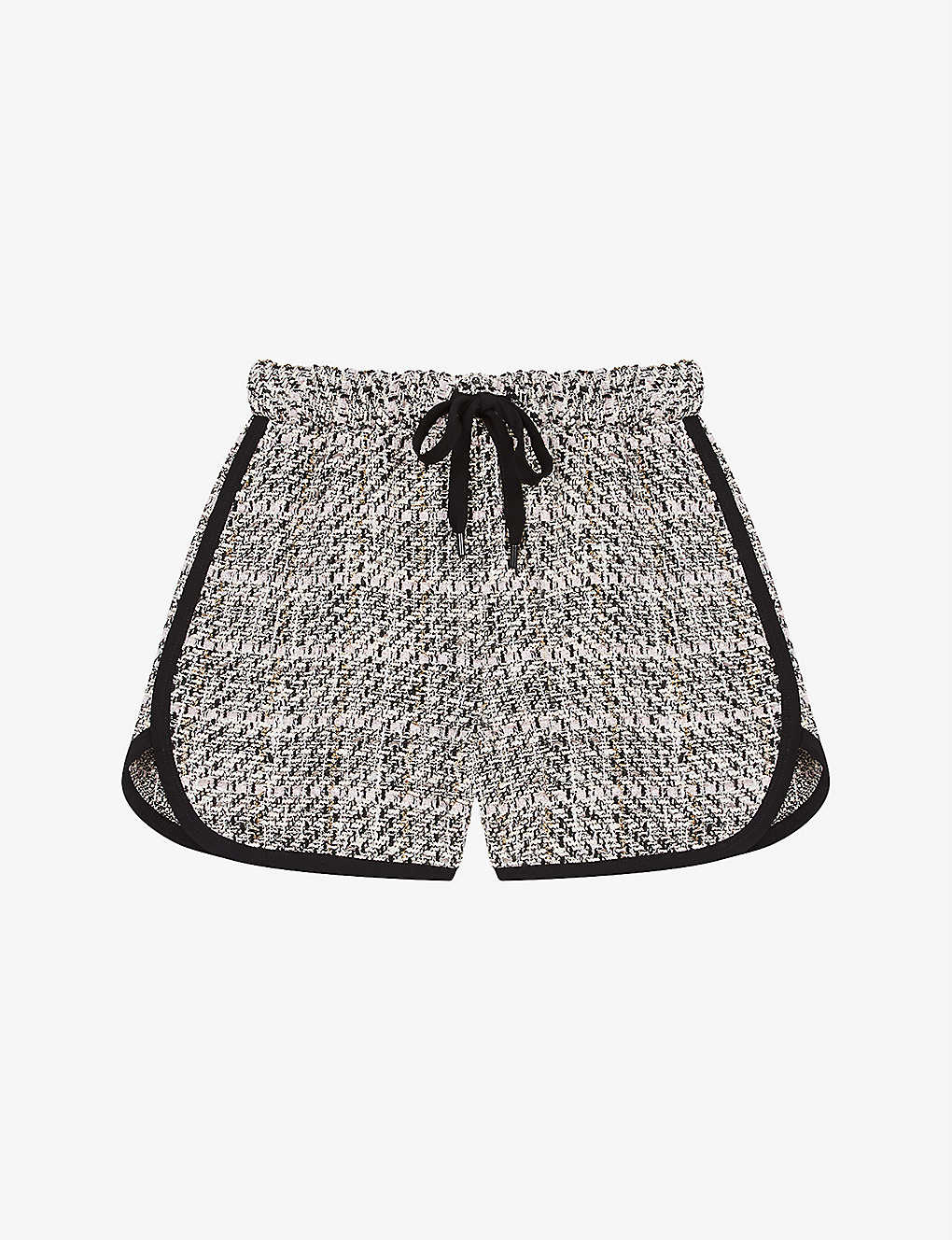 Inatola contrast-piping woven tweed shorts(9462072)