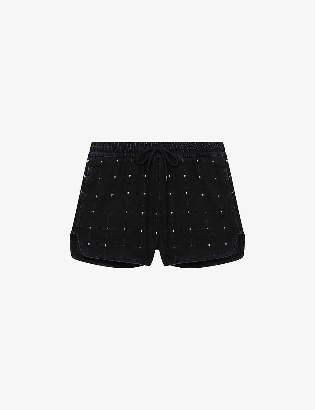 Igua stud-detail quilted denim shorts(9462054)