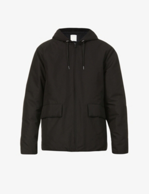 Hooded cotton-blend parka coat(9448968)