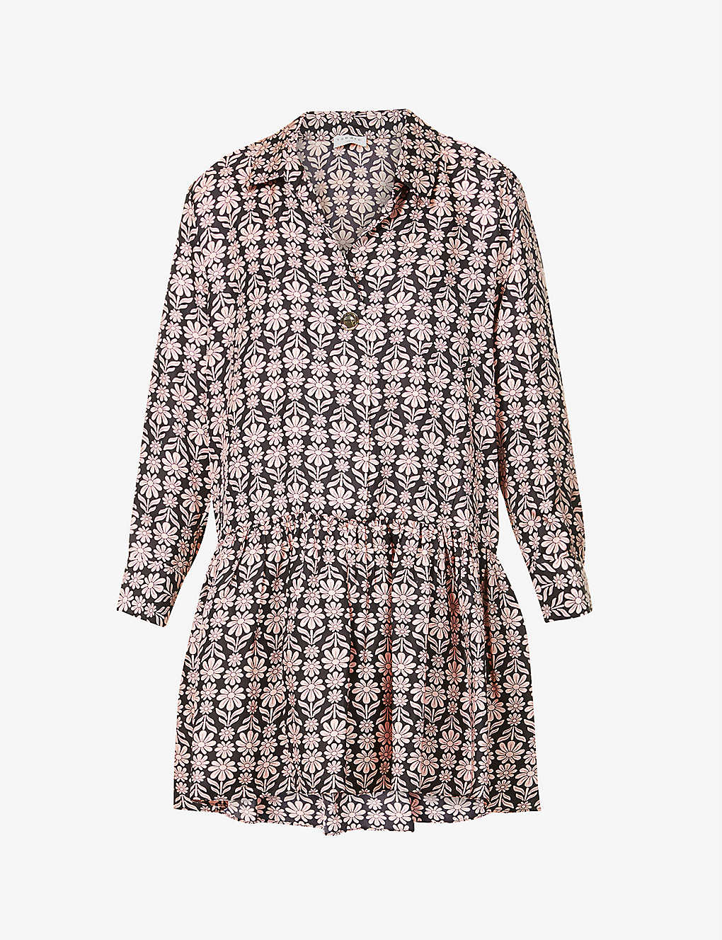 Clothilde abstract-print silk-twill mini dress(9430494)