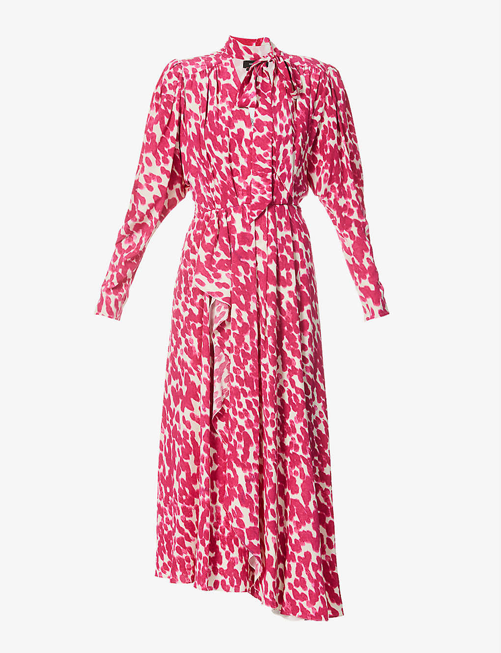 Bisma abstract-print stretch-silk midi dress(9299731)
