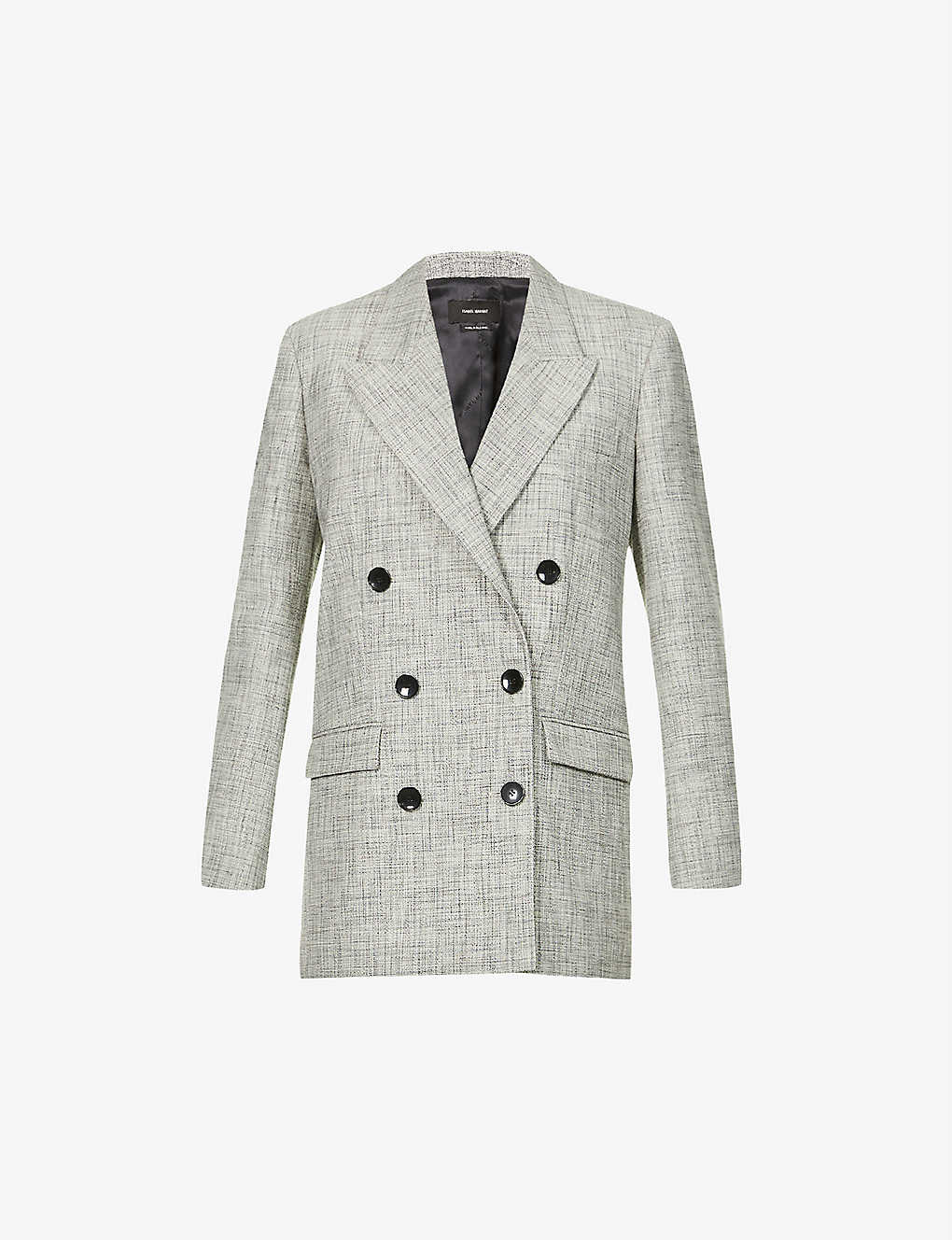Neva double-breasted cotton-blend twill blazer(9307230)
