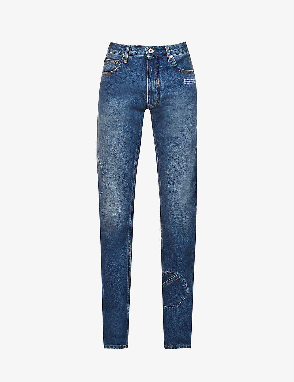 Twist slim-fit tapered-leg denim jeans(9330428)