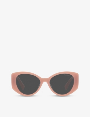 MIU MIU: MU 03WS acetate cat-eye sunglasses