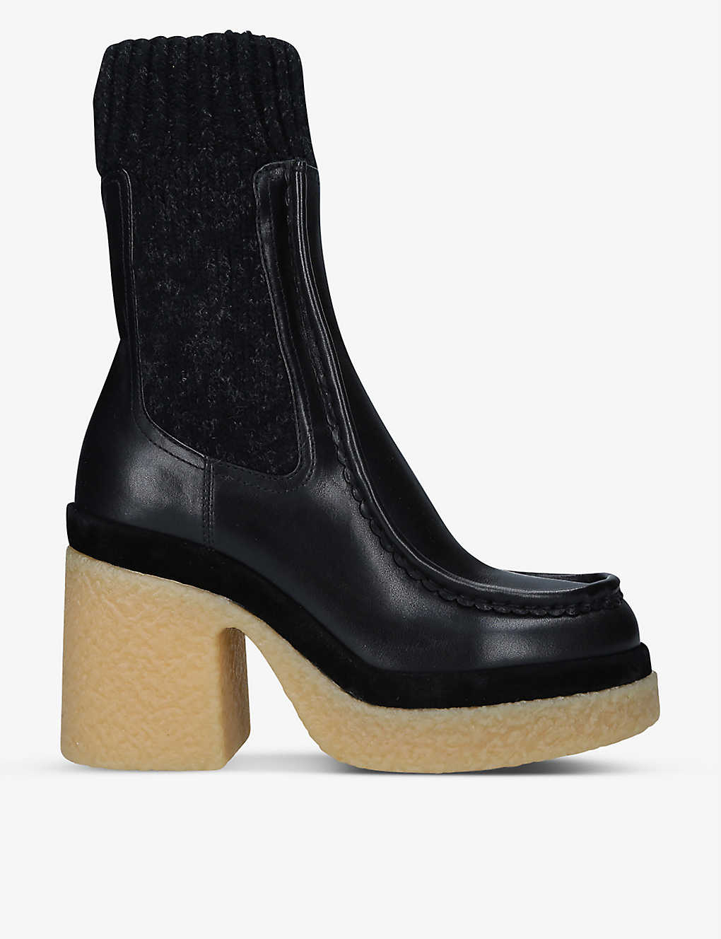 Jamie sock leather ankle boots(9402841)