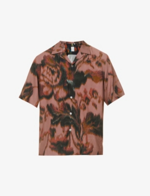 Abstract-print tailored shirt(9340220)