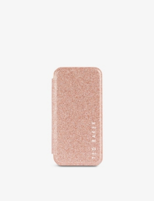 TED BAKER: Rico glitter-embossed  iPhone 12 Pro Max case