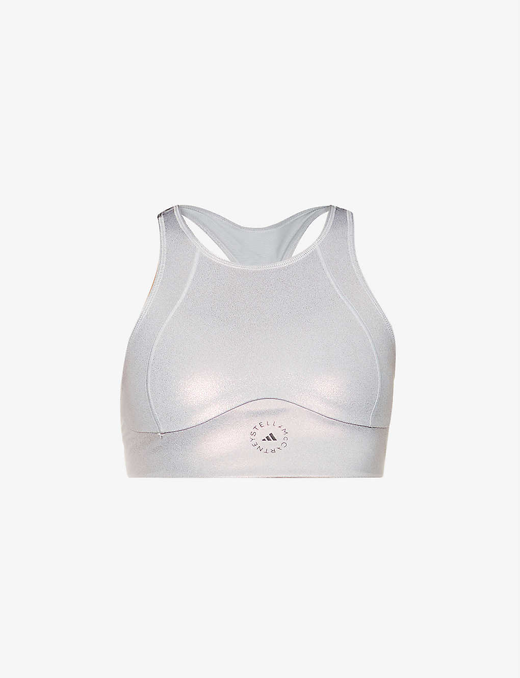 Shine recycled polyester-blend sports bra(9344352)