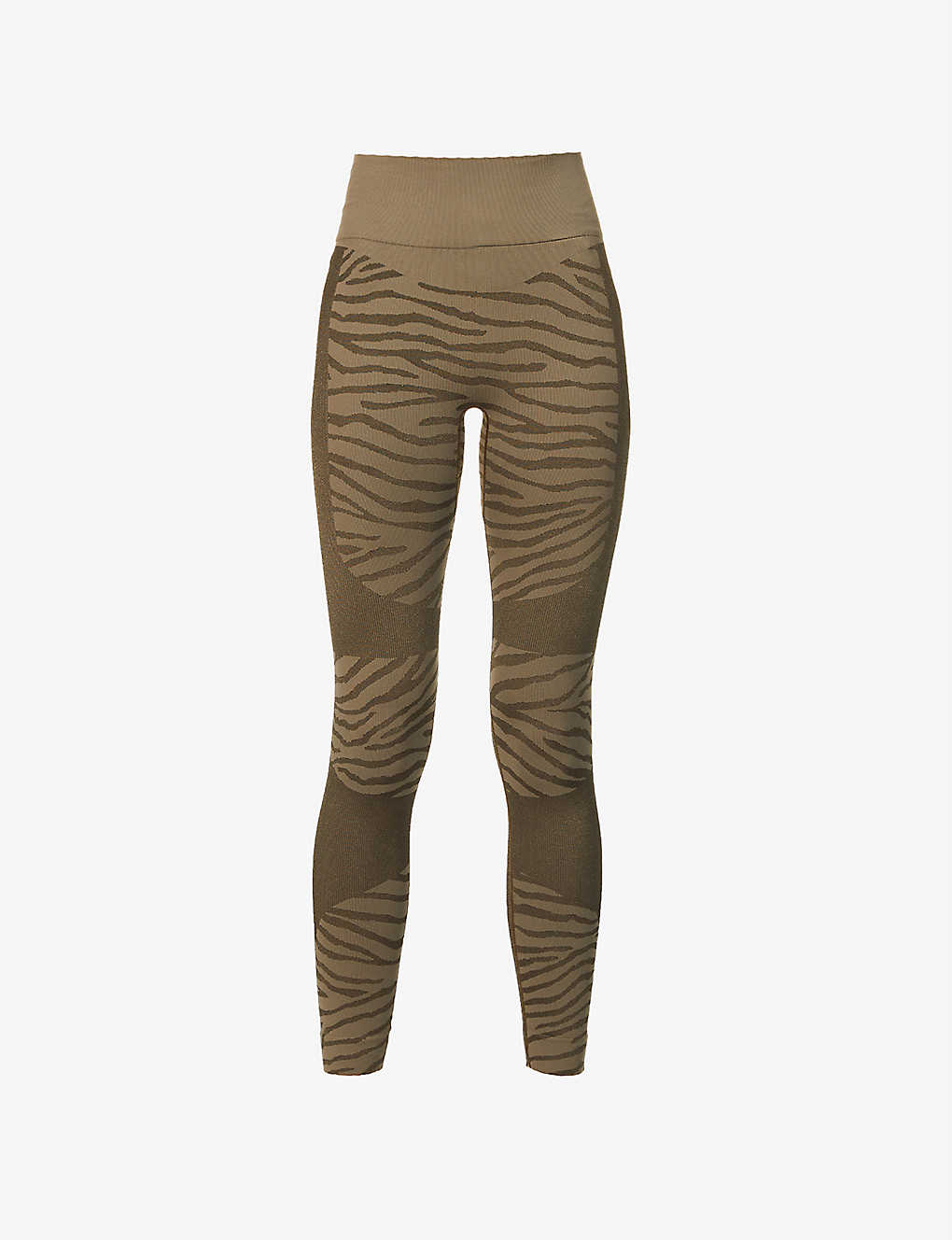Animal-print seamless stretch-jersey leggings(9390617)