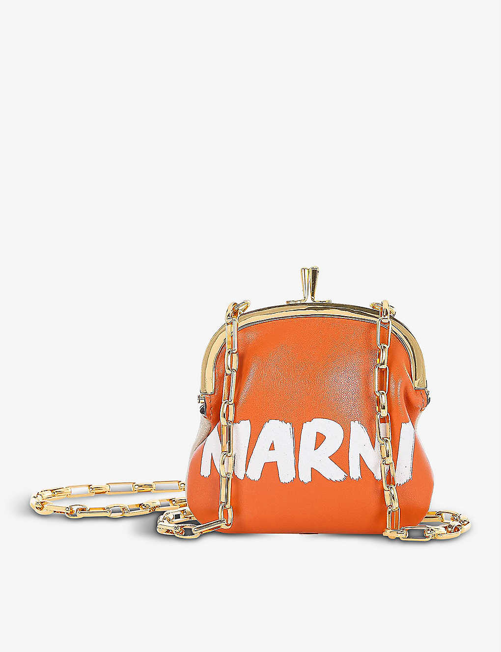 Marni brand-print leather purse(9390446)