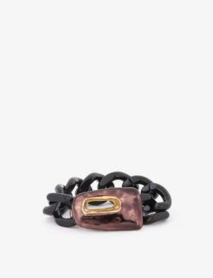 Trapeze metal and resin bracelet(9376216)