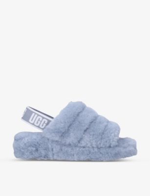 Fluff Yeah branded sheepskin slides(9453994)