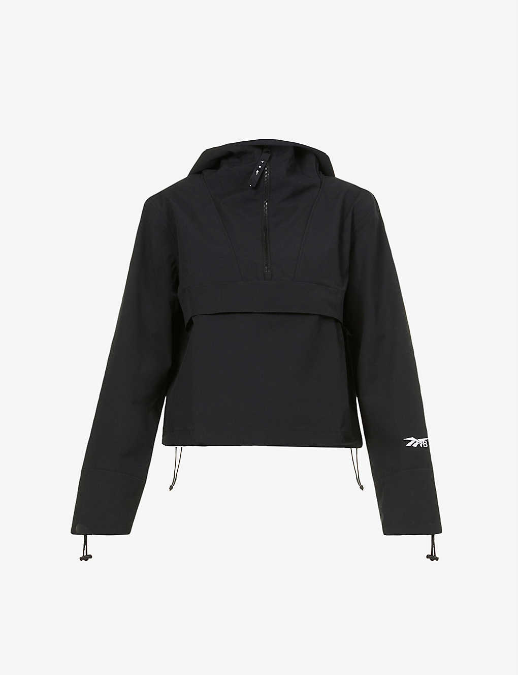 Hooded branded polyamide-blend jacket(9344357)