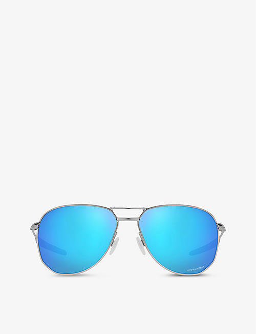 OAKLEY: OO4147 Contrail PRIZM™ aviator metal sunglasses