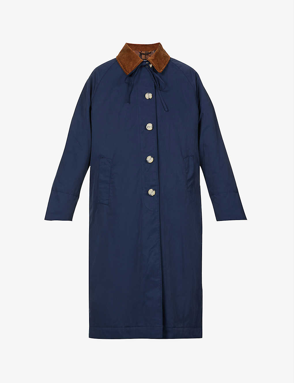 Barbour x Alexa Chung Jackie cotton-blend coat(9444947)