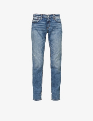 Dre straight-leg low-rise stretch-denim jeans(9357430)