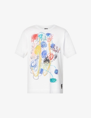 Wanderer abstract-pattern cotton-jersey T-shirt(9380115)